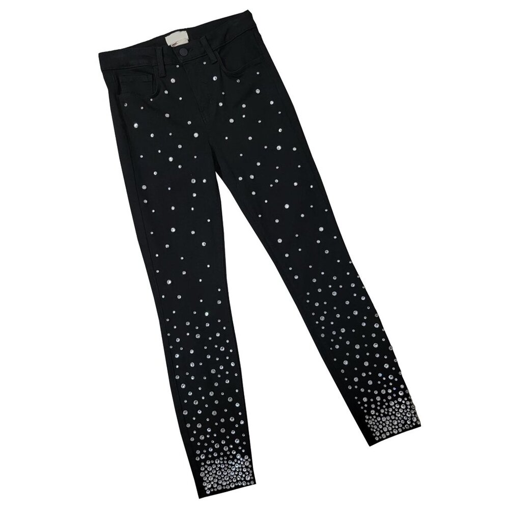 Nite Out Embellished Women's Black Denims